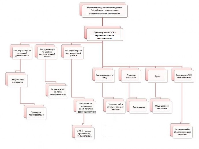 Структура УО Бобруйское государственное училище олимпийского резерва